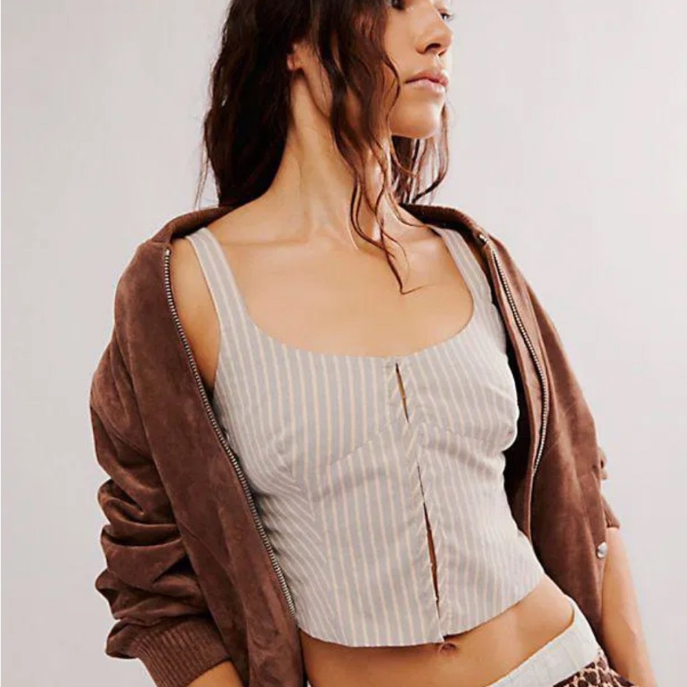 Free People Emily Stripe Tank